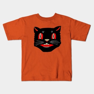 Vintage Halloween Cat 03 Kids T-Shirt